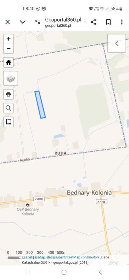 Działka rolna Bednary-Kolonia. Zdjęcie 4