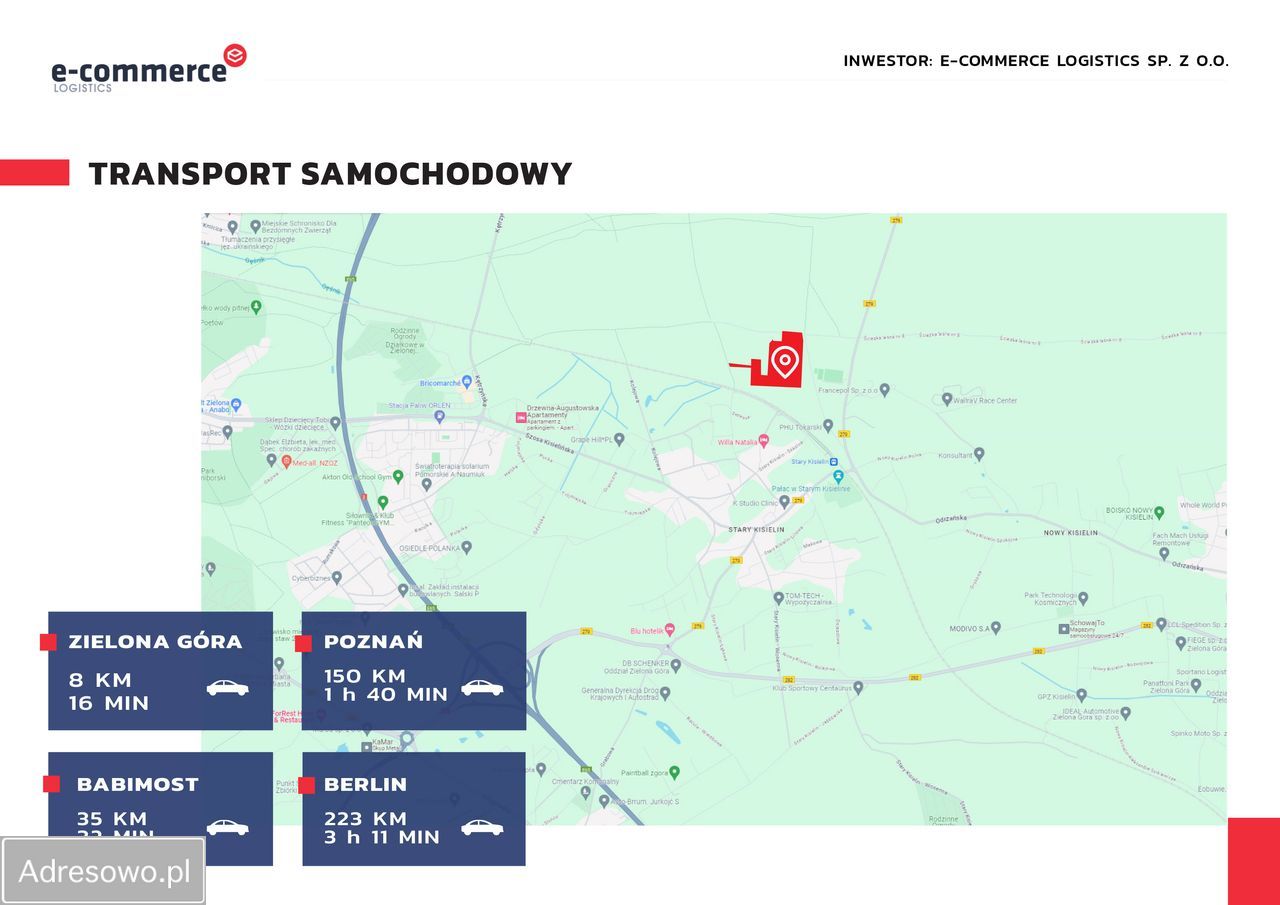 Działka inwestycyjna Zielona Góra Stary Kisielin, ul. Przemysłowa. Zdjęcie 5