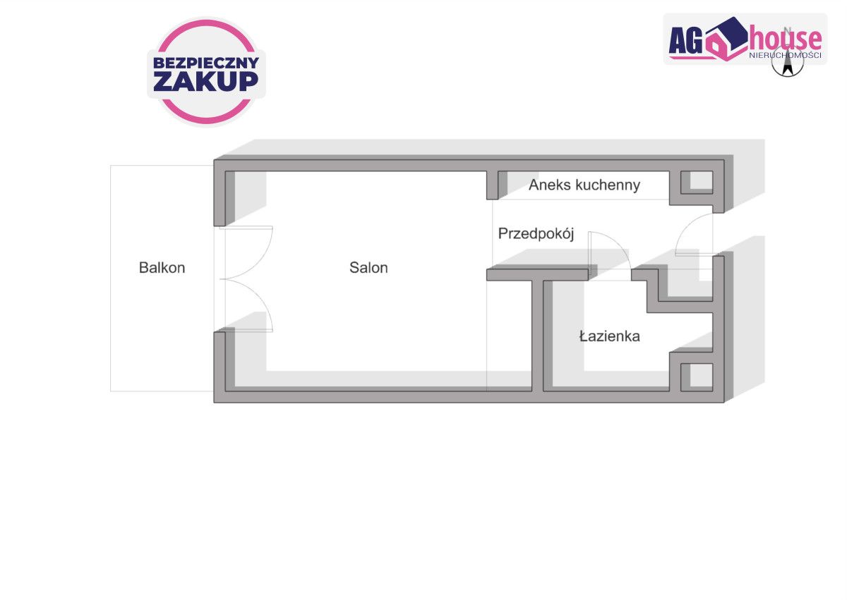 Mieszkanie 1-pokojowe Gdańsk Przymorze, ul. Obrońców Wybrzeża. Zdjęcie 11