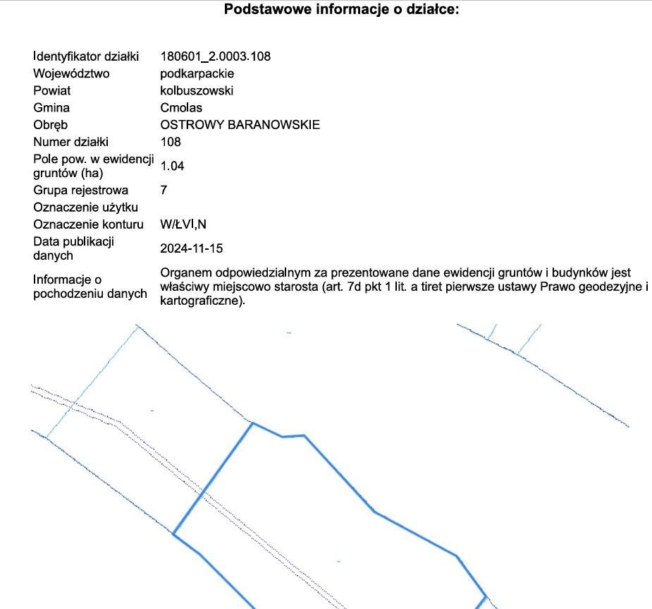 Działka rekreacyjna Ostrowy Baranowskie. Zdjęcie 3