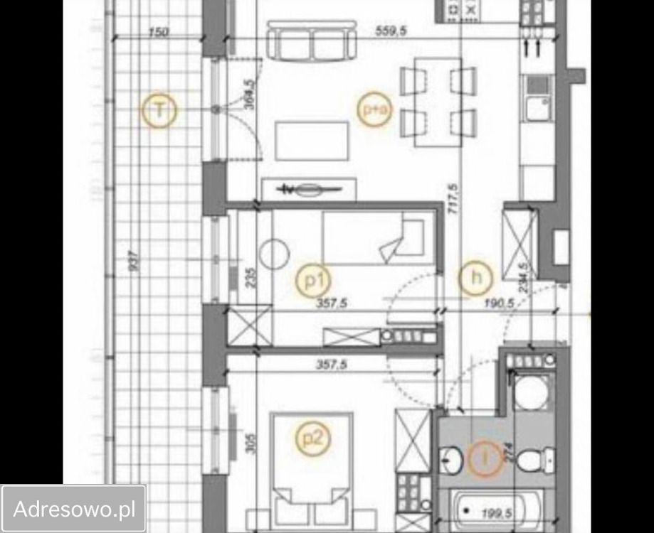 Mieszkanie 3-pokojowe Kraków Prądnik Biały, ul. Zygmunta Glogera. Zdjęcie 2