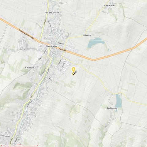 Działka budowlana Rymanów, ul. Dworska. Zdjęcie 1