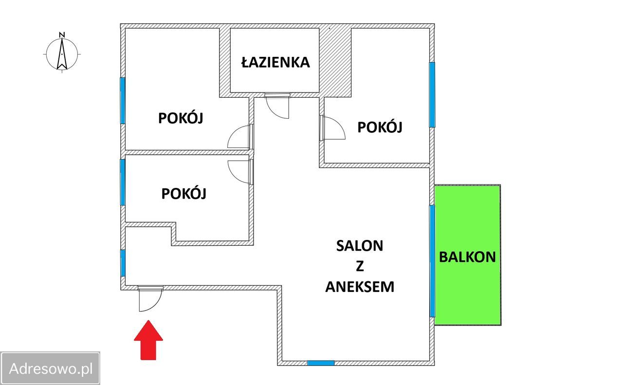 Mieszkanie 4-pokojowe Warszawa Targówek, ul. Ostródzka. Zdjęcie 9