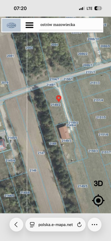 Działka rolno-budowlana Ostrów Mazowiecka, ul. Wiśniowa. Zdjęcie 5