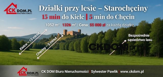 Działka Starochęciny. Zdjęcie 1
