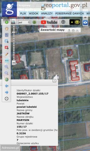 Działka budowlana Marysin, ul. Chmielna. Zdjęcie 1