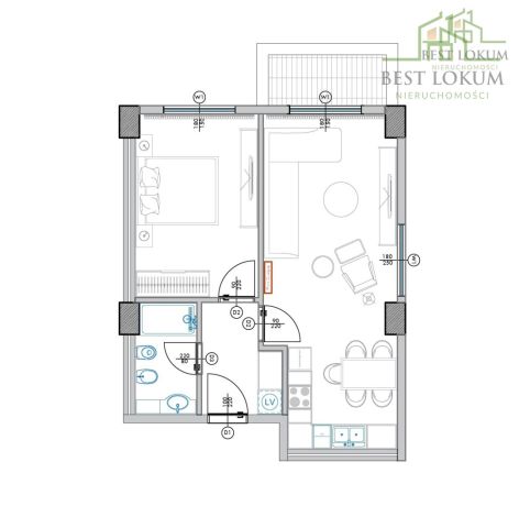 Mieszkanie 2-pokojowe Kielce. Zdjęcie 13