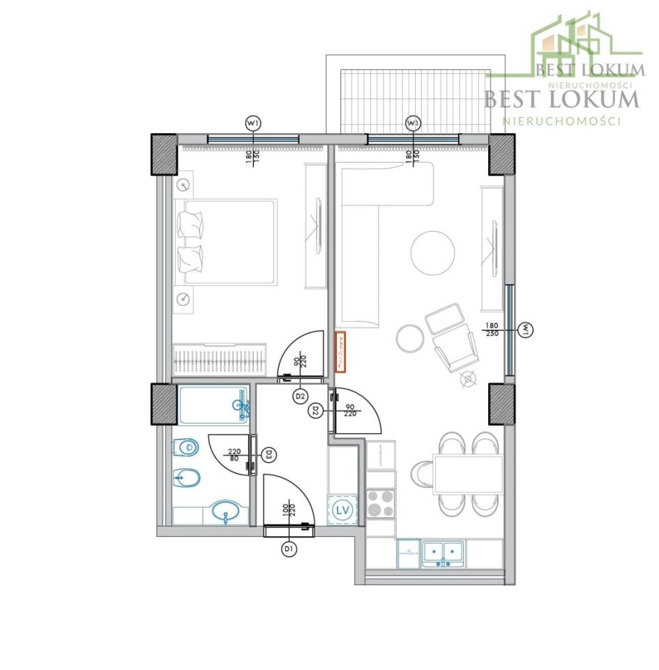 Mieszkanie 2-pokojowe Kielce. Zdjęcie 13