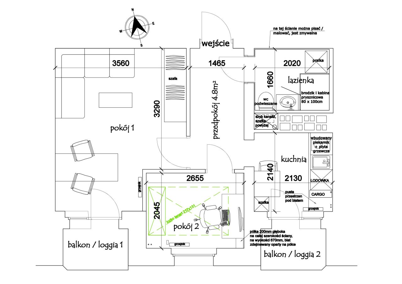 Mieszkanie 2-pokojowe Wrocław Śródmieście, ul. Bolesława Drobnera. Zdjęcie 19