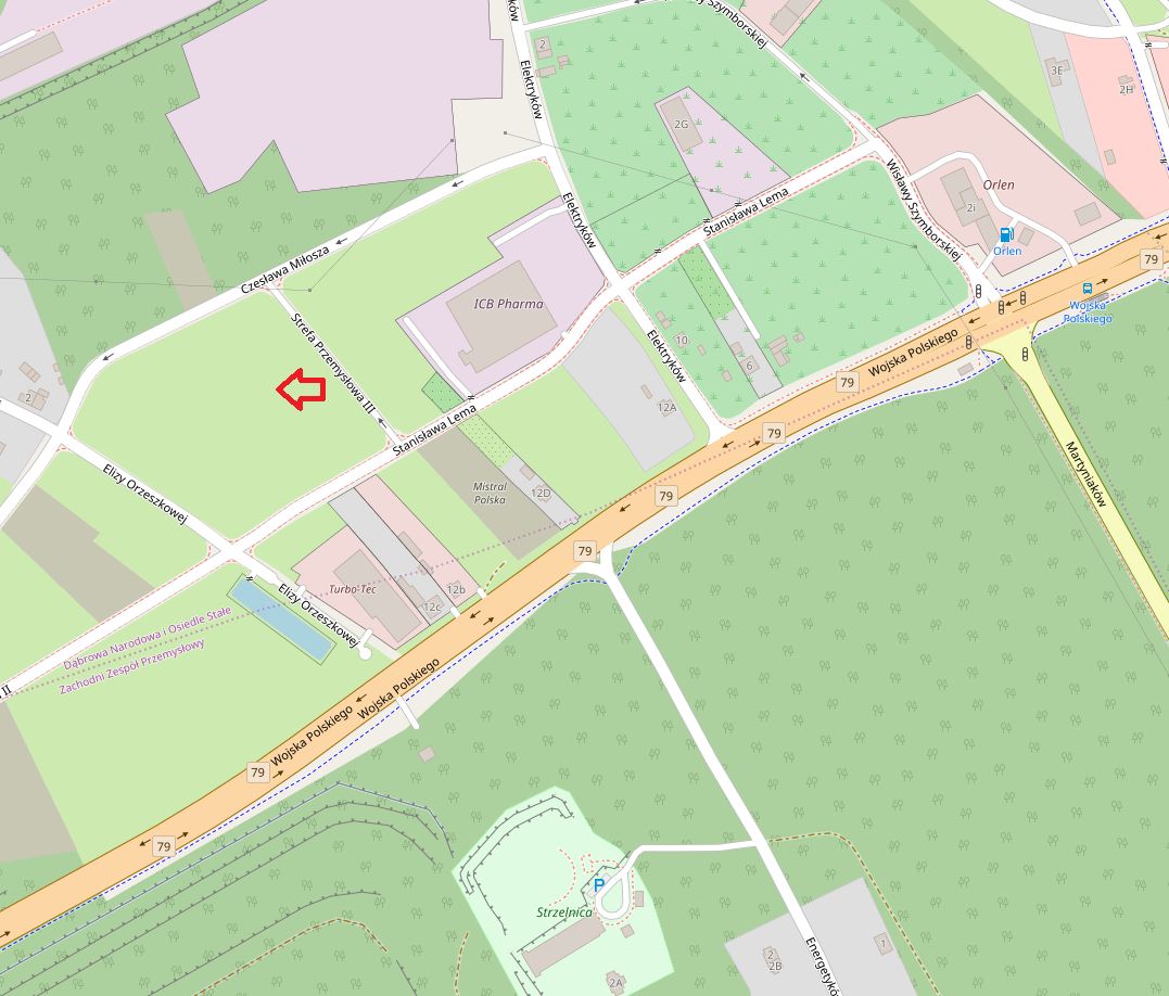 Działka inwestycyjna Jaworzno Dąbrowa Narodowa, ul. Stanisława Lema