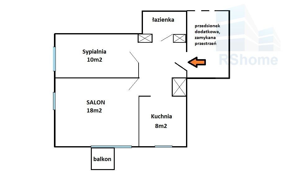 Mieszkanie 2-pokojowe Warszawa Mokotów, ul. Zwierzyniecka. Zdjęcie 2