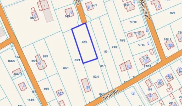 Działka budowlana Dębno, ul. Bolesława Krzywoustego