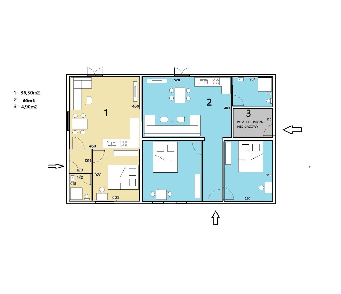 dom wolnostojący Kozy. Zdjęcie 5