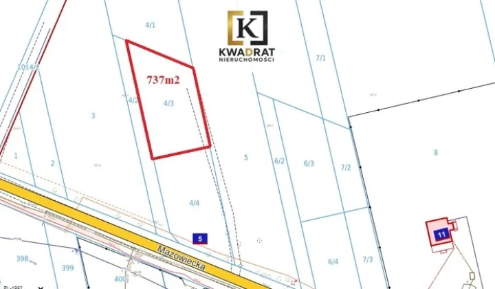 Działka budowlana Grodzisk, ul. Mazowiecka