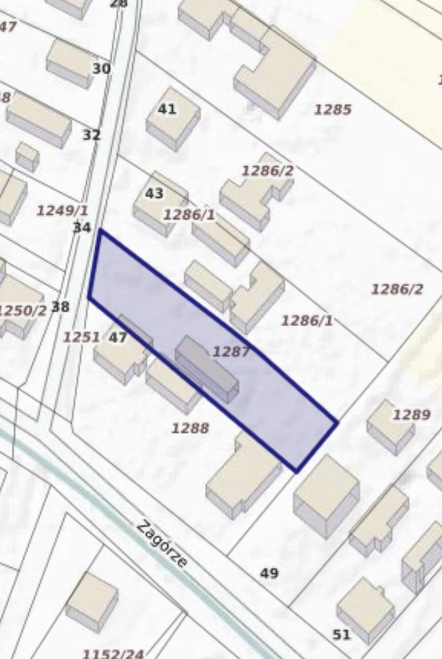 Działka budowlana Tarnobrzeg Wielowieś, ul. Zagórze