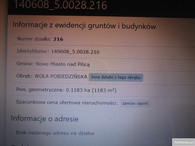 Działka budowlana Wola Pobiedzińska. Zdjęcie 3