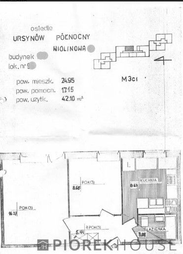 Mieszkanie 2-pokojowe Warszawa Ursynów, ul. Wiolinowa. Zdjęcie 9