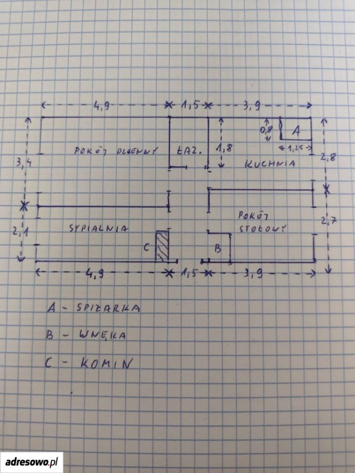 Mieszkanie 3-pokojowe Kamieniec, ul. Sadowa. Zdjęcie 13