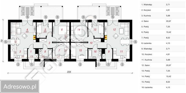 bliźniak, 4 pokoje Boreczek. Zdjęcie 1