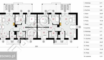 bliźniak, 4 pokoje Boreczek