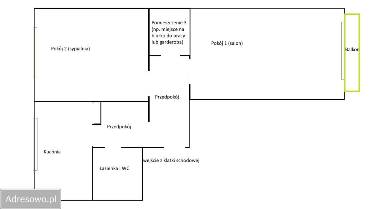 Mieszkanie 2-pokojowe Ruda Śląska, ul. Sejmu Śląskiego. Zdjęcie 20