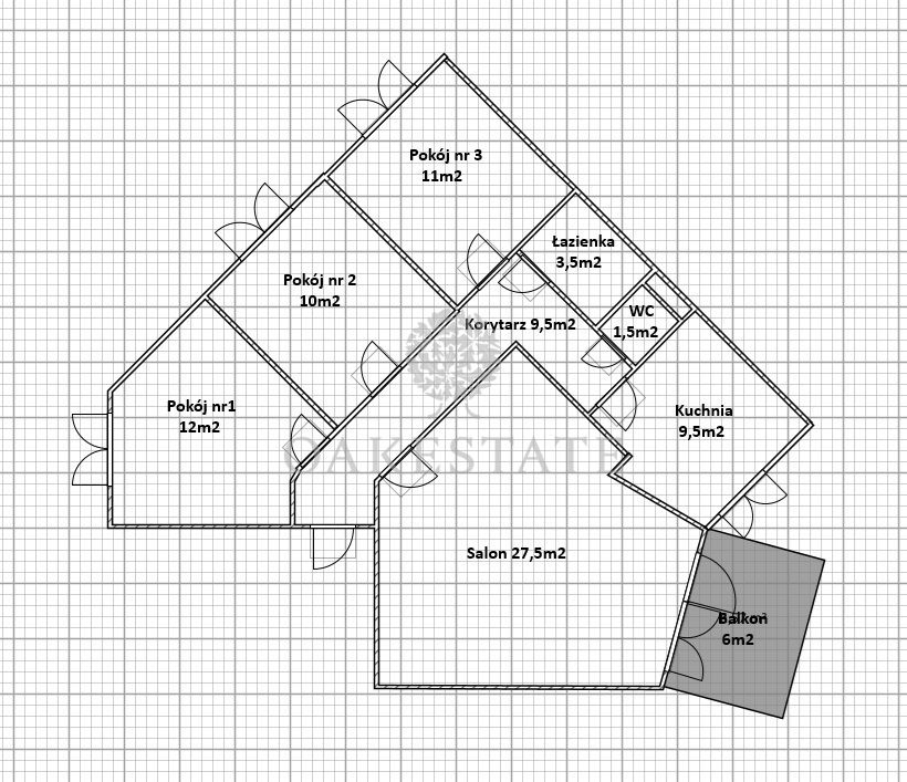 Mieszkanie 4-pokojowe Starachowice, ul. gen. Józefa Ludwika Hauke-Bosaka. Zdjęcie 16