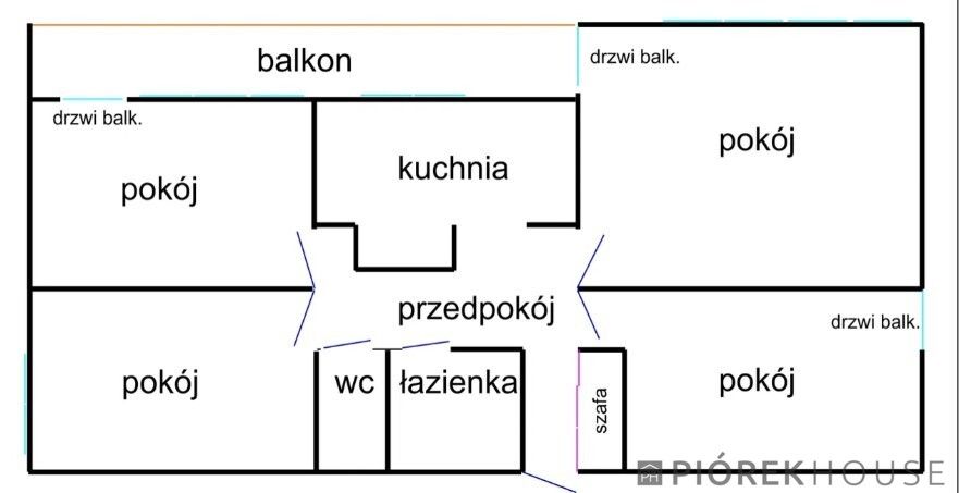 Mieszkanie 4-pokojowe Warszawa Ochota, ul. Daleka. Zdjęcie 6