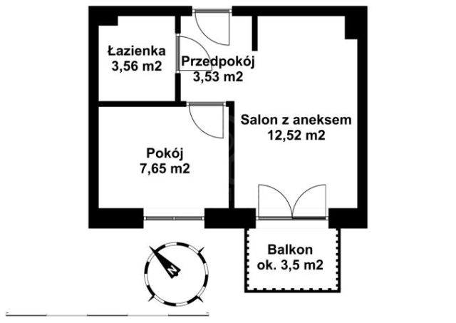 Mieszkanie 2-pokojowe Siechnice, ul. Zielona. Zdjęcie 14