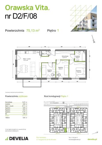 Mieszkanie 4-pokojowe Wrocław Ołtaszyn, ul. Orawska. Zdjęcie 8