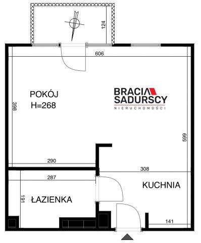 Mieszkanie 1-pokojowe Kraków Bronowice, ul. prof. Stefana Myczkowskiego. Zdjęcie 15