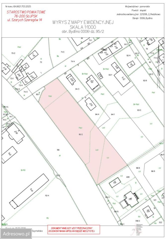 Działka Bydlino, ul. Kasztanowa. Zdjęcie 6