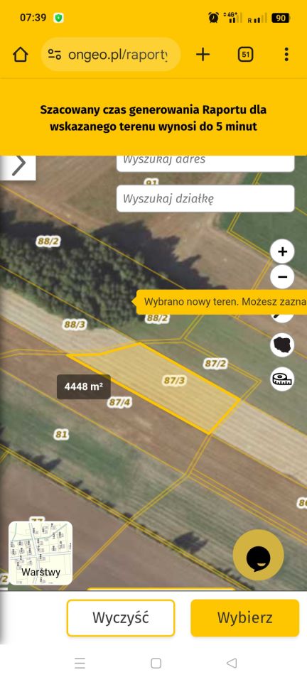 Działka rolna Marcewo. Zdjęcie 3