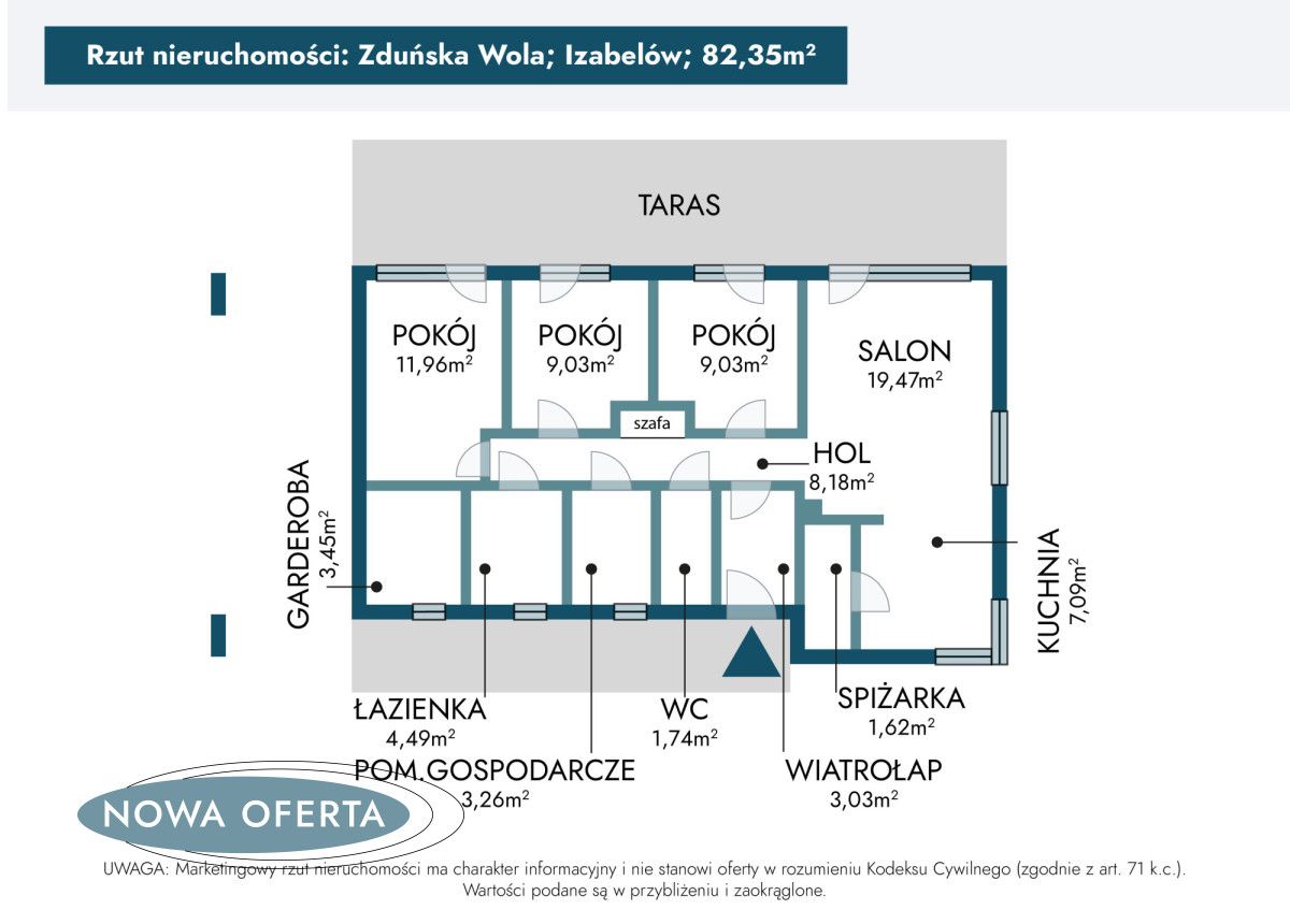 dom wolnostojący, 4 pokoje Izabelów. Zdjęcie 35