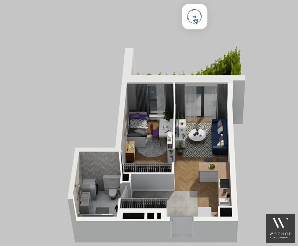 Mieszkanie 2-pokojowe Kraków Podgórze. Zdjęcie 4