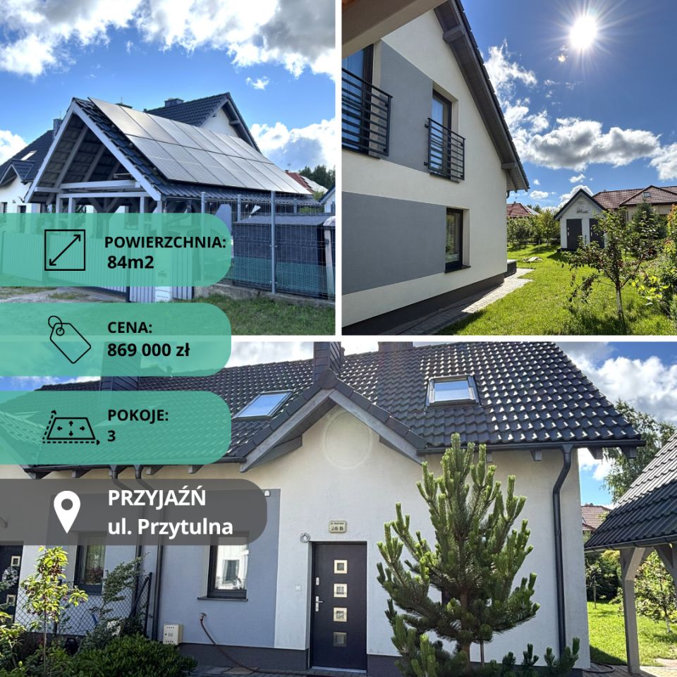 bliźniak, 3 pokoje Przyjaźń, ul. Przytulna. Zdjęcie 1