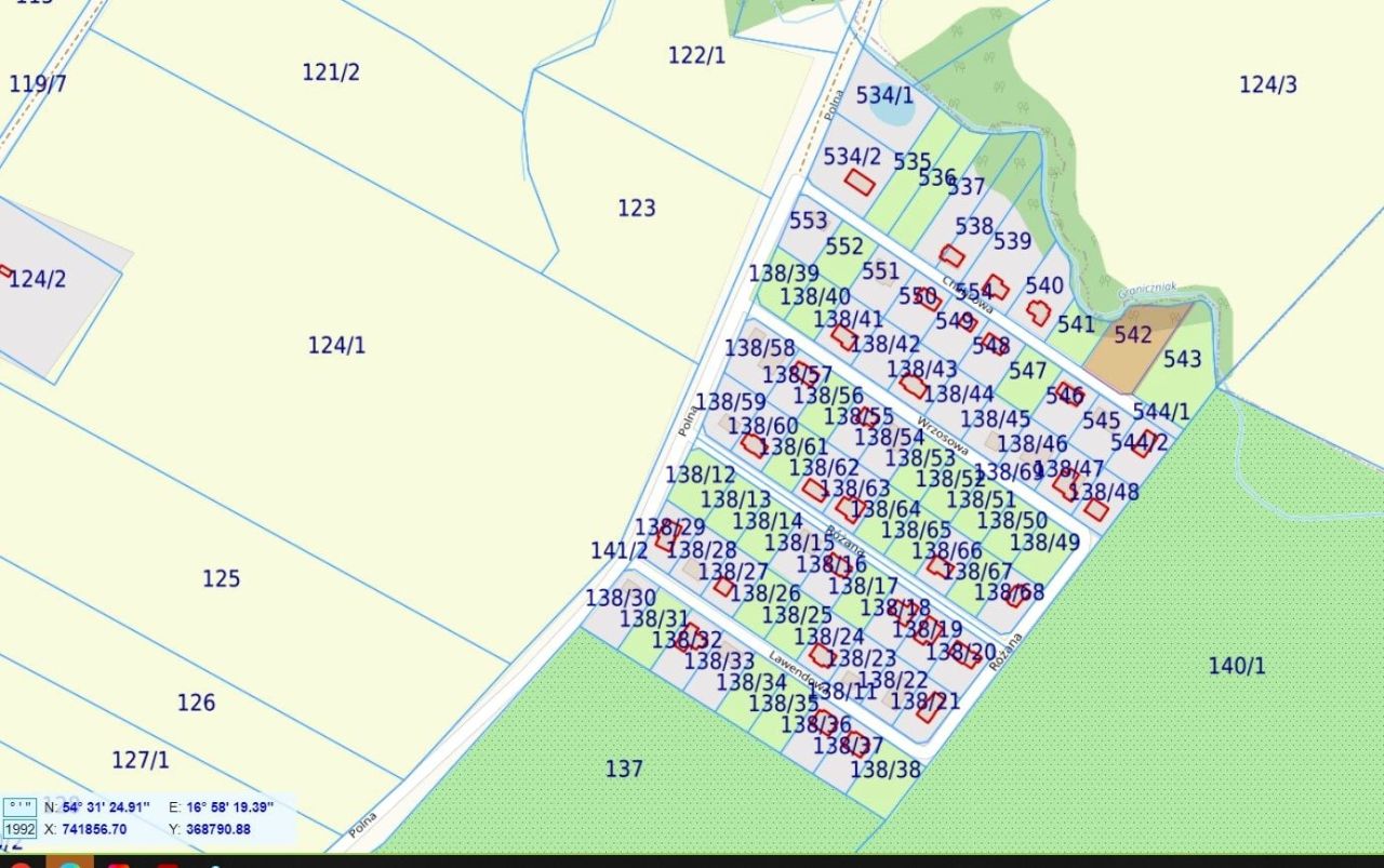 Działka budowlana Strzelinko, ul. Chabrowa. Zdjęcie 3