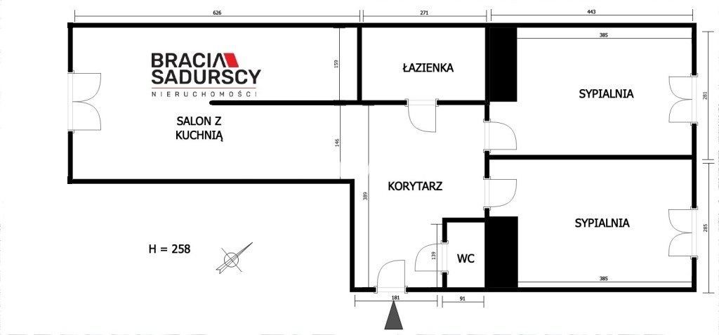 Mieszkanie 2-pokojowe Kraków Swoszowice, ul. Macieja Dębskiego. Zdjęcie 3