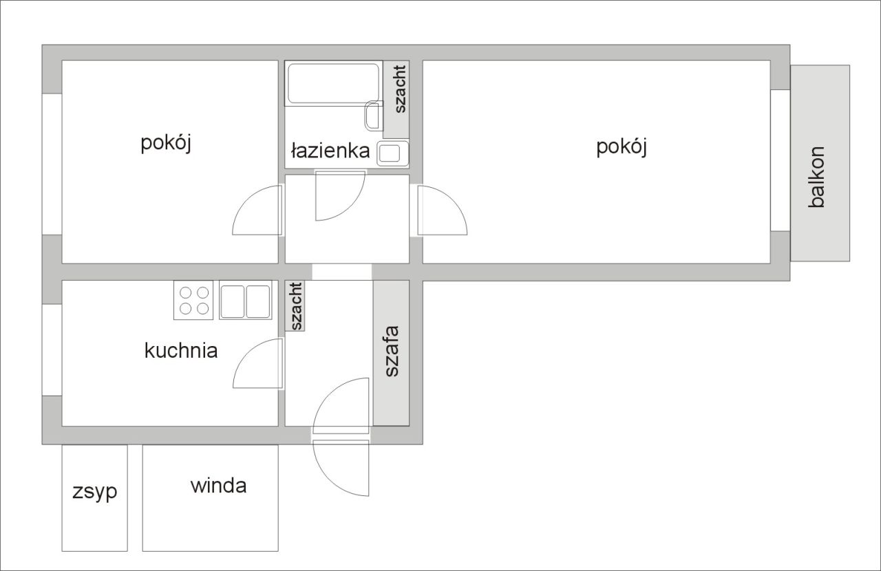 Mieszkanie 2-pokojowe Łódź Karolew, ul. Wioślarska. Zdjęcie 6