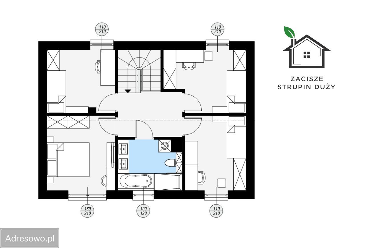 dom wolnostojący, 5 pokoi Strupin Duży. Zdjęcie 9