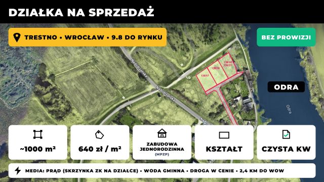 Działka budowlana Trestno, ul. Nadodrzańska. Zdjęcie 1