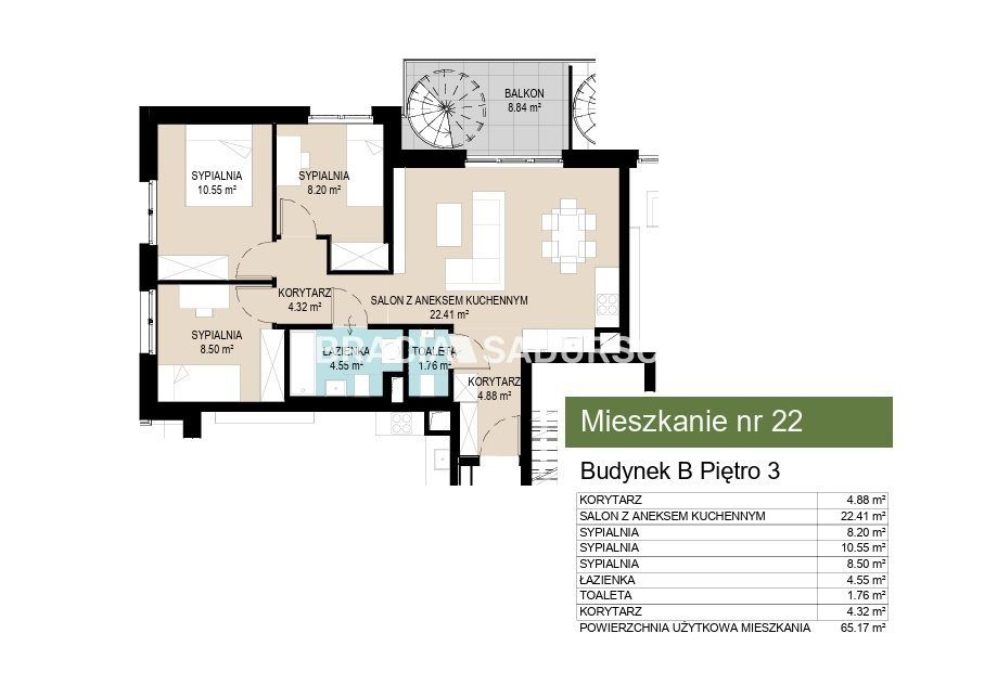 Mieszkanie 4-pokojowe Kraków Wzgórza Krzesławickie, ul. Kantorowicka. Zdjęcie 5