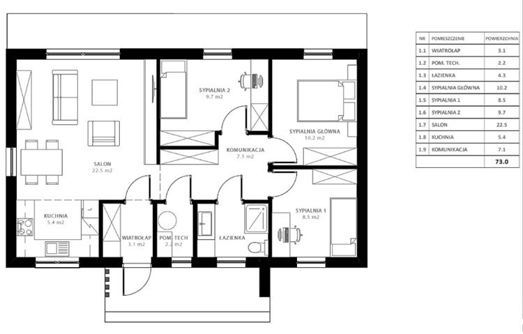 dom wolnostojący, 3 pokoje Janczewo, ul. Długa. Zdjęcie 14