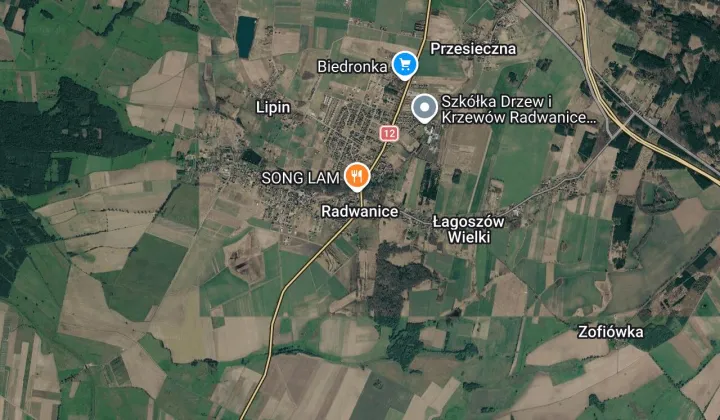 Działka inwestycyjna Radwanice