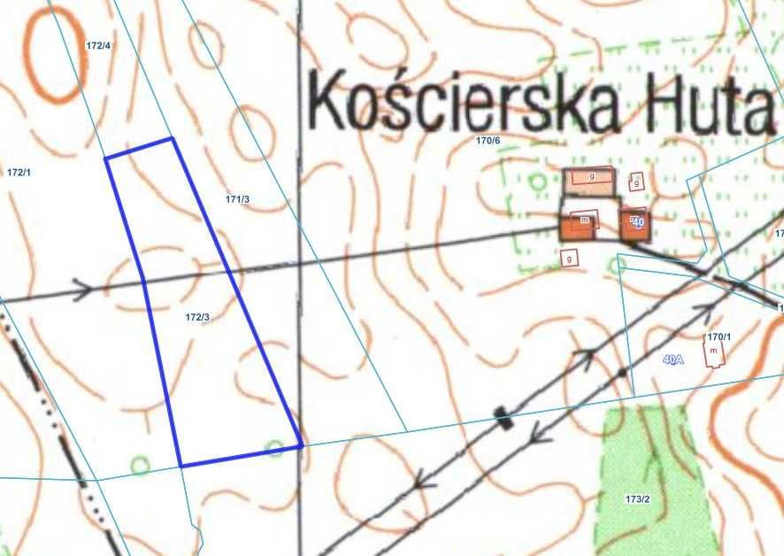 Działka rolna Kościerska Huta. Zdjęcie 2