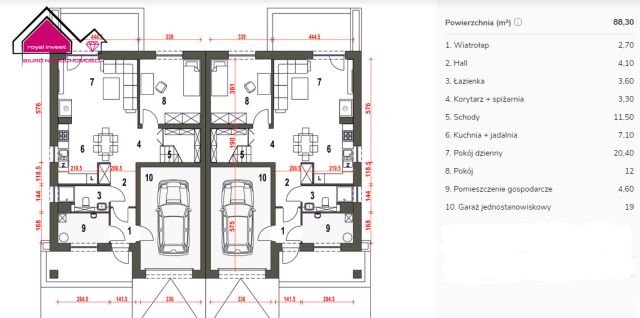 bliźniak, 5 pokoi Rumin. Zdjęcie 11