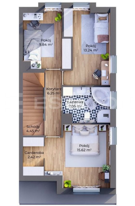 dom szeregowy, 4 pokoje Rzeszów, ul. Tarnopolska. Zdjęcie 4