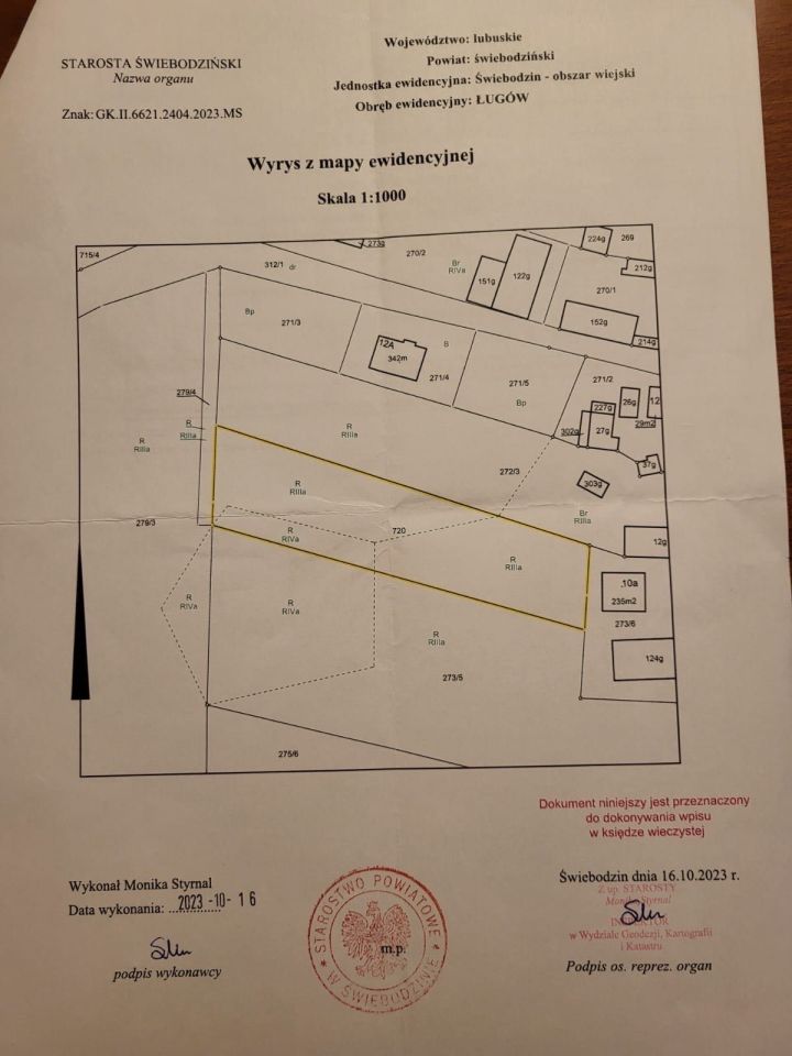 Działka rolna Ługów. Zdjęcie 4