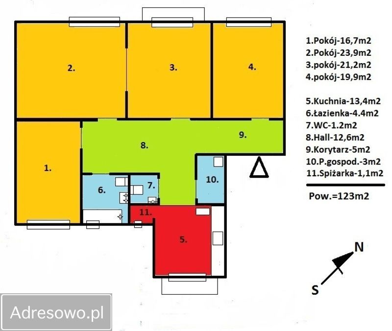 Mieszkanie 4-pokojowe Kraków Stare Miasto, al. Juliusza Słowackiego. Zdjęcie 10