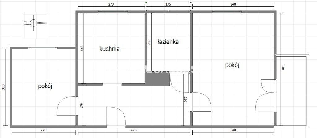 Mieszkanie 2-pokojowe Kraków Prądnik Biały, ul. abp. Zygmunta Szczęsnego Felińskiego. Zdjęcie 9