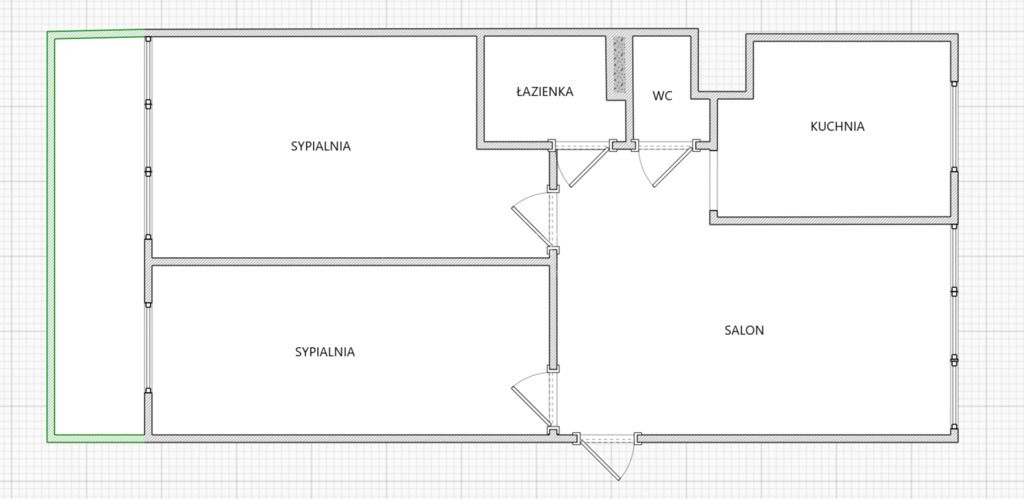 Mieszkanie 3-pokojowe Wrocław Popowice, ul. Bystrzycka. Zdjęcie 12